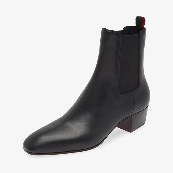 Black Leather Chelsea Boot - ARNO CONTI