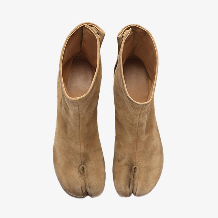 Solid Soft Suede Leather Ankle Boots - Arno Conti Shoe