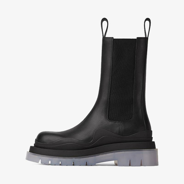 Black/Silver Chelsea Boots - Arno Conti Shoe