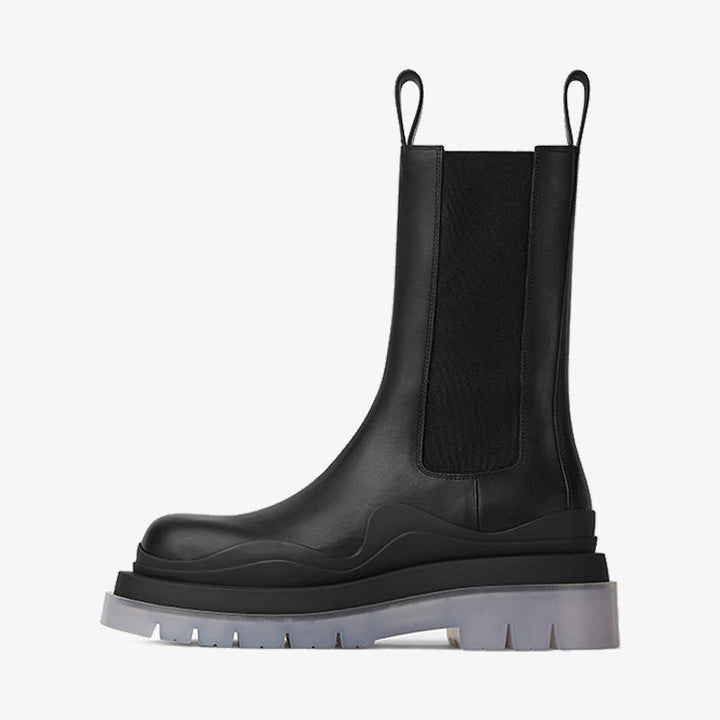 Black/Silver Chelsea Boots - Arno Conti Shoe