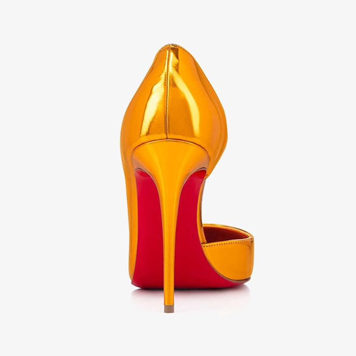 Gold Patent Leather Pump - ARNO CONTI