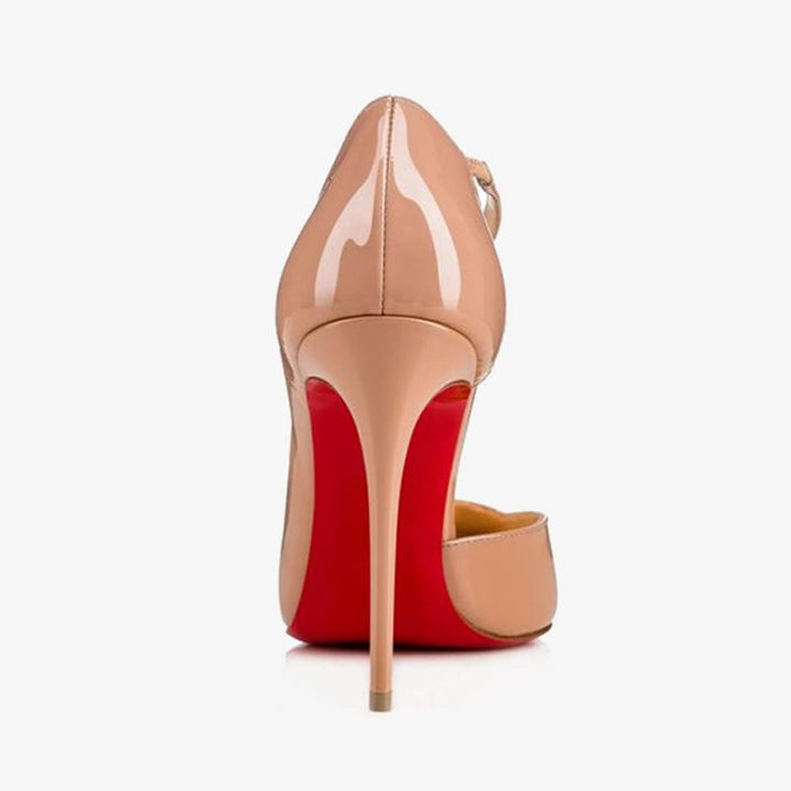 Elegant Nude Patent Leather Pump - ARNO CONTI