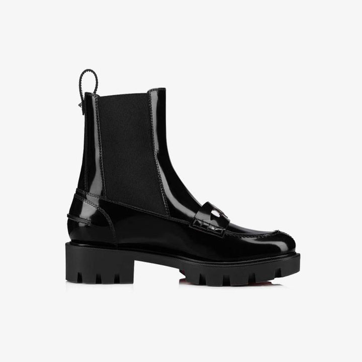 Black Leather Urban Ankle Boot - ARNO CONTI