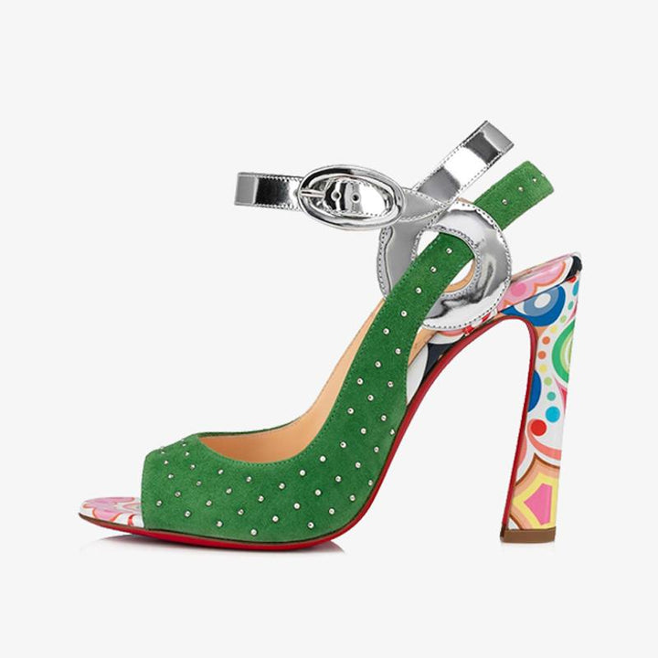 Green Suede Pumps - ARNO CONTI