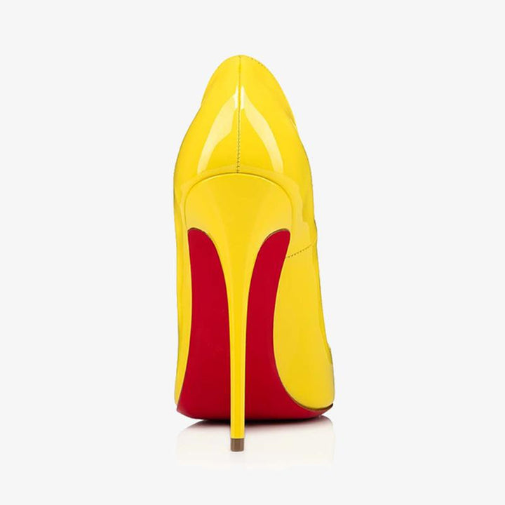 Sophisticated Yellow Patent Leather Pump - ARNO CONTI