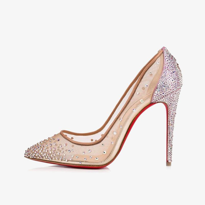 Strass-Embellished Nude Pump - ARNO CONTI