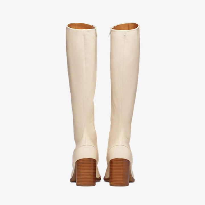 Vintage Soft Calf Leather Knee-High Boots - Arno Conti Shoe