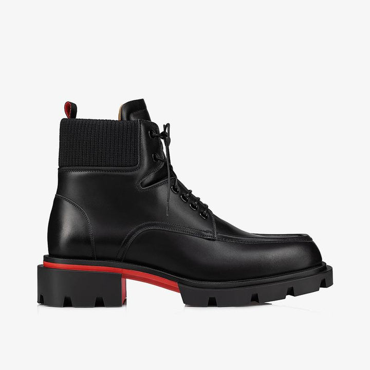 Black Calf Leather Ankle Boot - ARNO CONTI