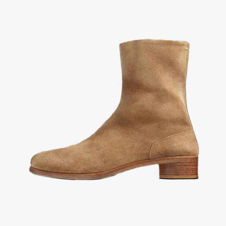 Suede Ankle Boots with Aged Finish - Arno Conti Shoe