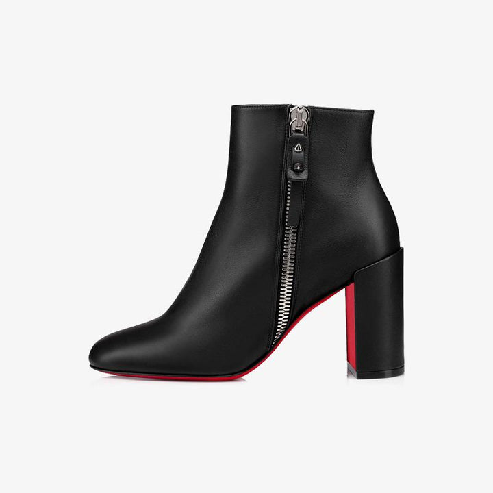 Sleek Black Calfskin Ankle Boot - ARNO CONTI