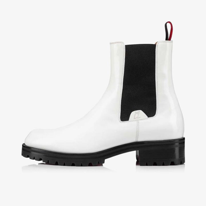 White Motorcycle-Inspired Boot - ARNO CONTI