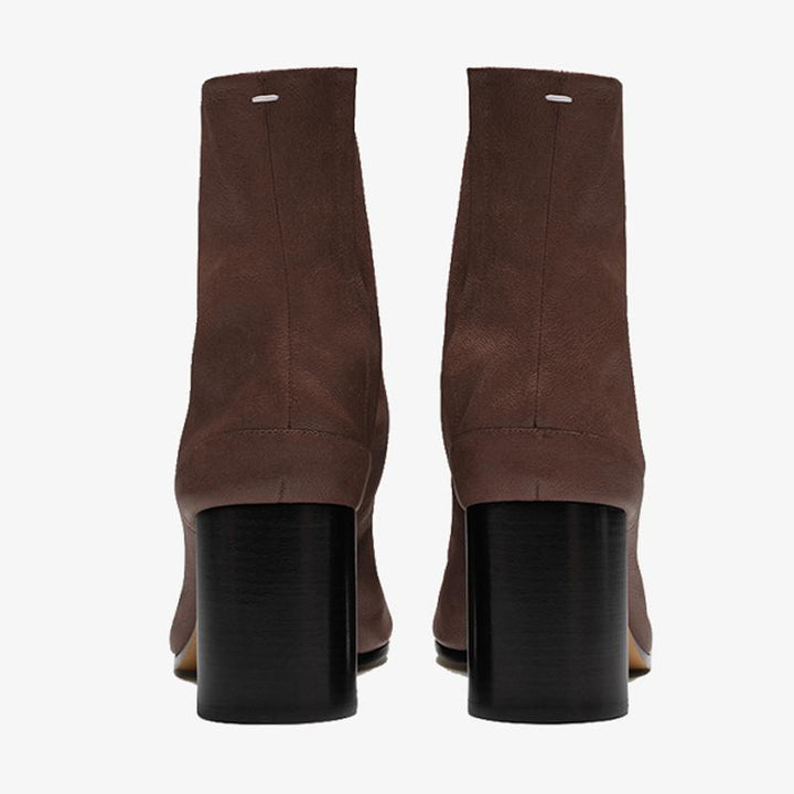 Leather Boots with Cylindrical Heel - Arno Conti Shoe