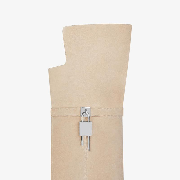 Elegant Beige Over-the-Knee Boots - Arno Conti Shoe