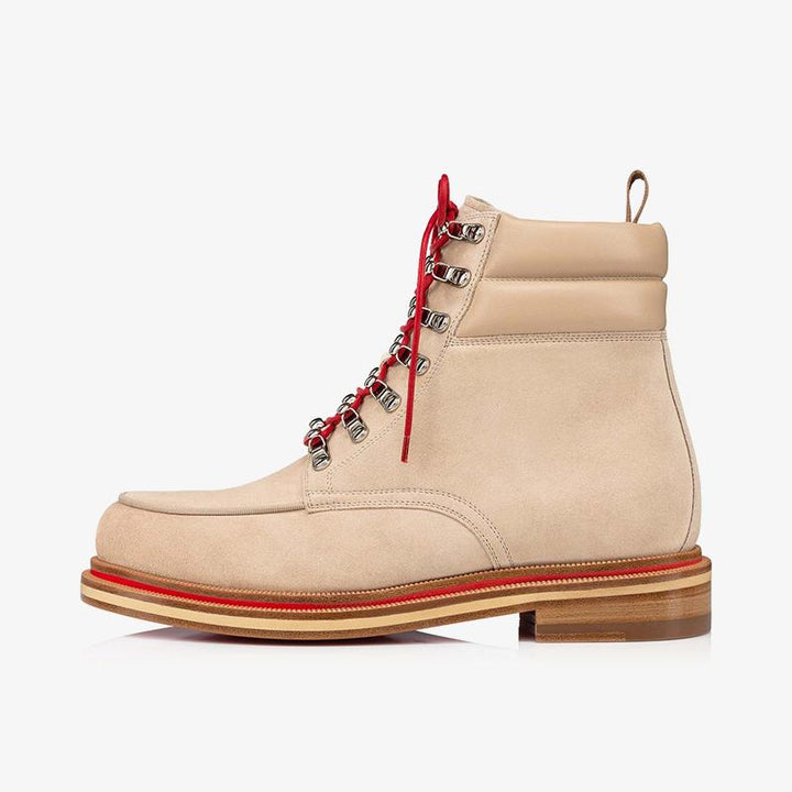 Beige Derby Waxed Laces Boot - ARNO CONTI