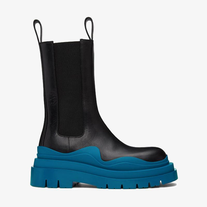 Black/Blue Chelsea Boots - Arno Conti Shoe