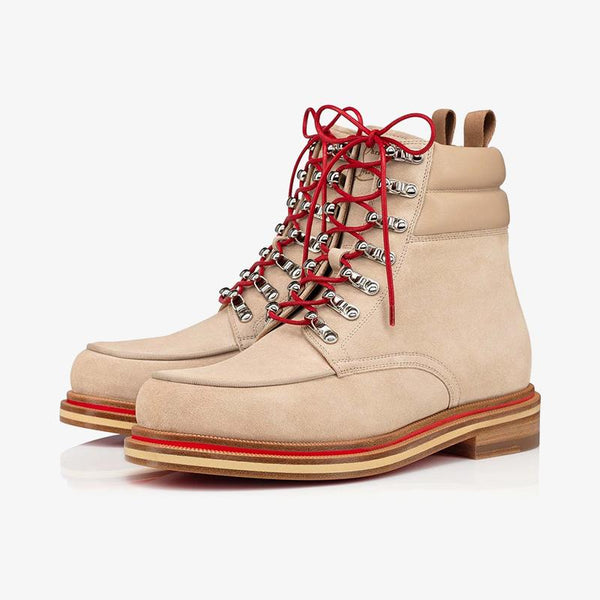 Beige Derby Waxed Laces Boot - ARNO CONTI