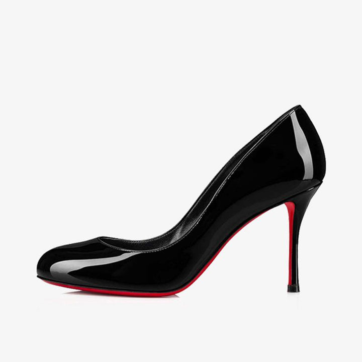 Patent Leather Stiletto with Low-Cut Vamp - ARNO CONTI