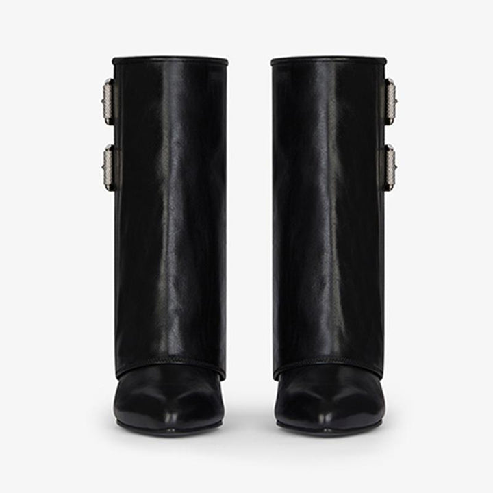 Modern Black Tumbled Calfskin Ankle Boots - Arno Conti Shoe