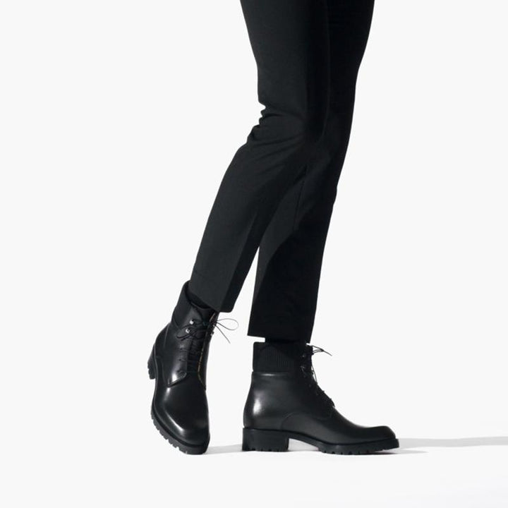 Patinated Black Calfskin Boot - ARNO CONTI