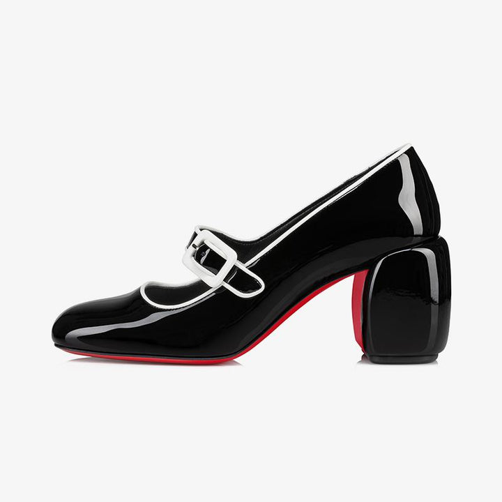 Black Patent Leather Pumps with 80 mm - ARNO CONTI