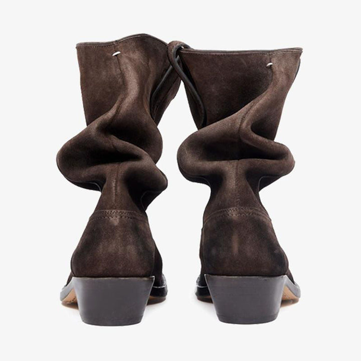 Cedar Brown Split-toe Western Boots - Arno Conti Shoe