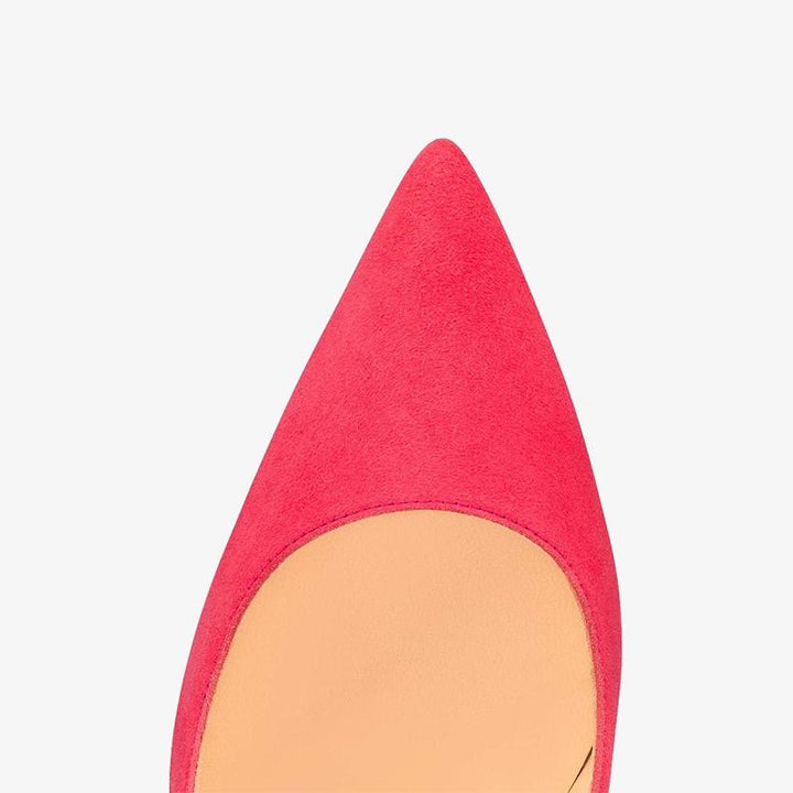 Versatile Pink Suede Pointy Pump - ARNO CONTI