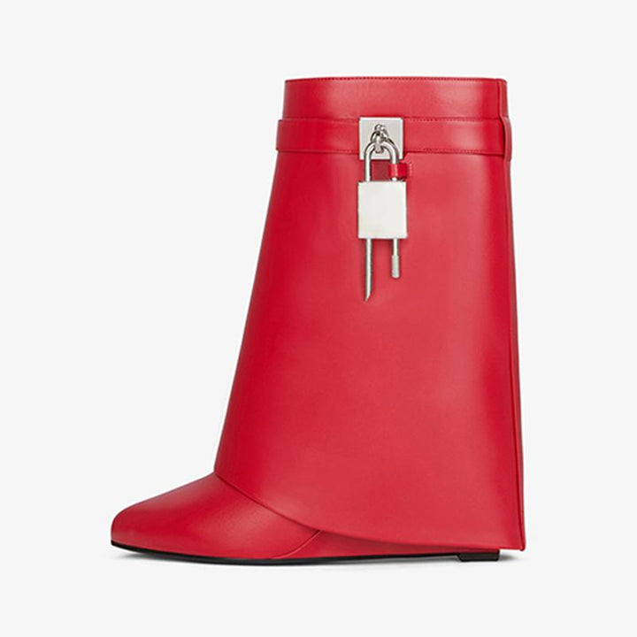 Refined Red Smooth Calfskin Ankle Boots - Arno Conti Shoe