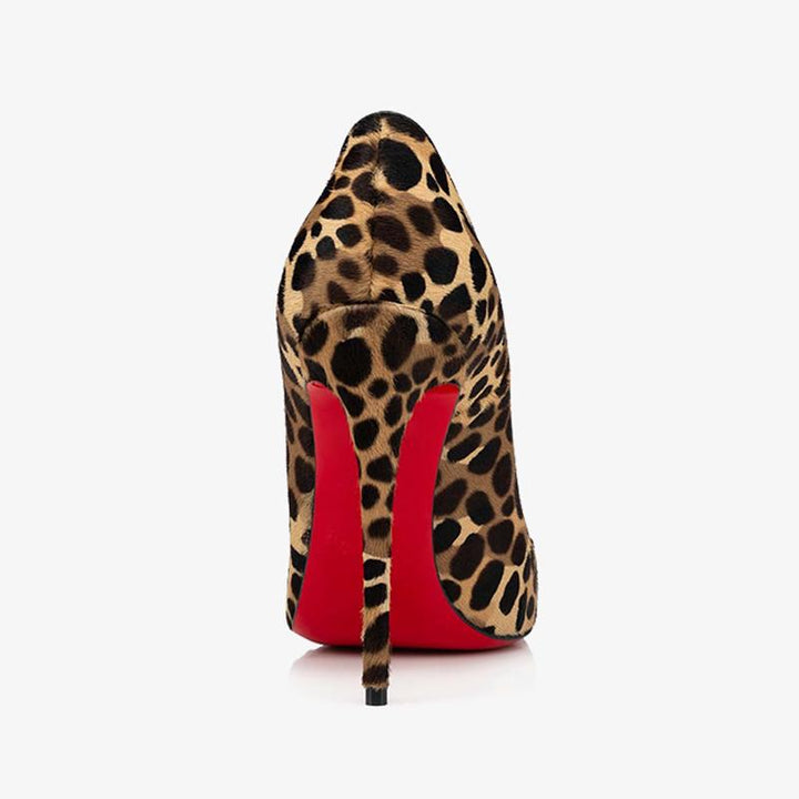 Beige and Brown Print Suede Pump - ARNO CONTI