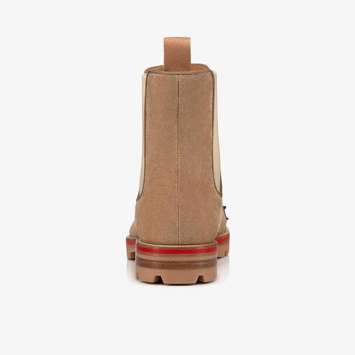 Spikes Brown Suede Chelsea Boot - ARNO CONTI