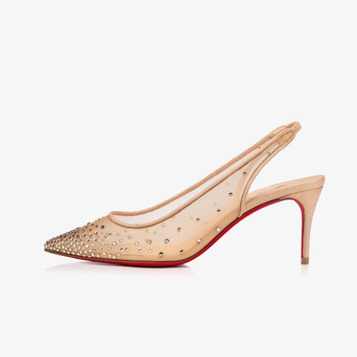 Nude Fishnet Pump - ARNO CONTI