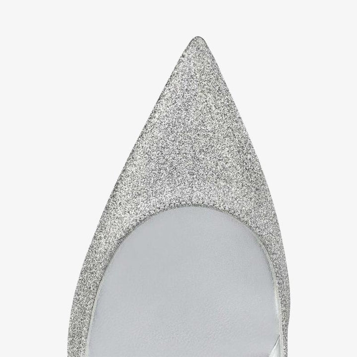 Eye-catching Silver Glitter Pumps - ARNO CONTI