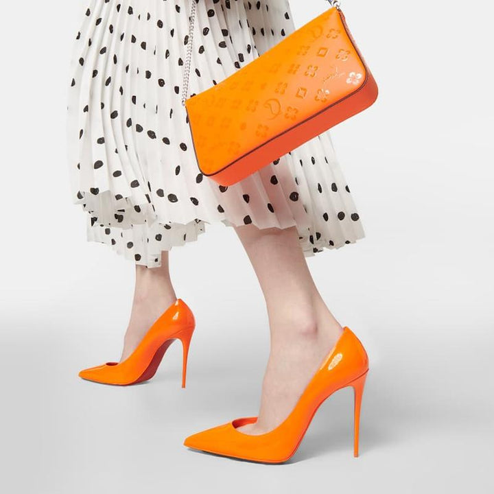Fluo Orange Patent Leather - ARNO CONTI
