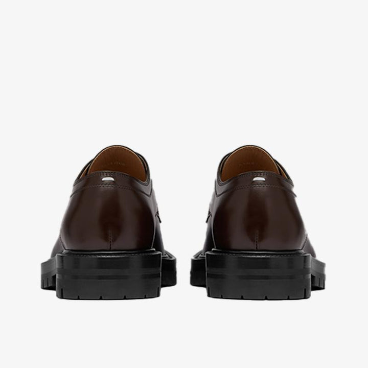 Brown Split-toe Laced Low-top Ankle Boots - Arno Conti Shoe