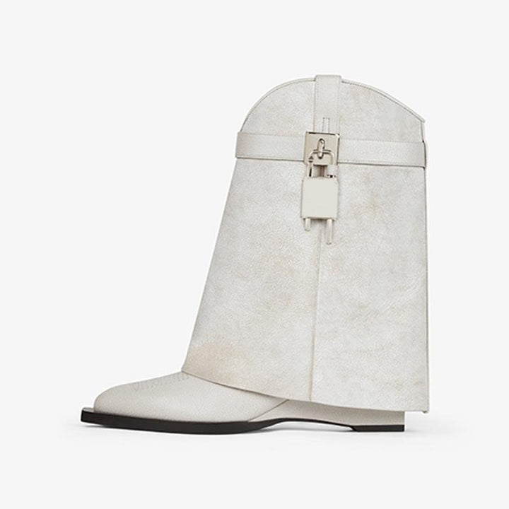 Sophisticated White Ankle Boots - Arno Conti Shoe