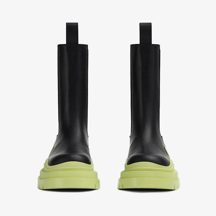 Black/Fruit Green Chelsea Boots - Arno Conti Shoe