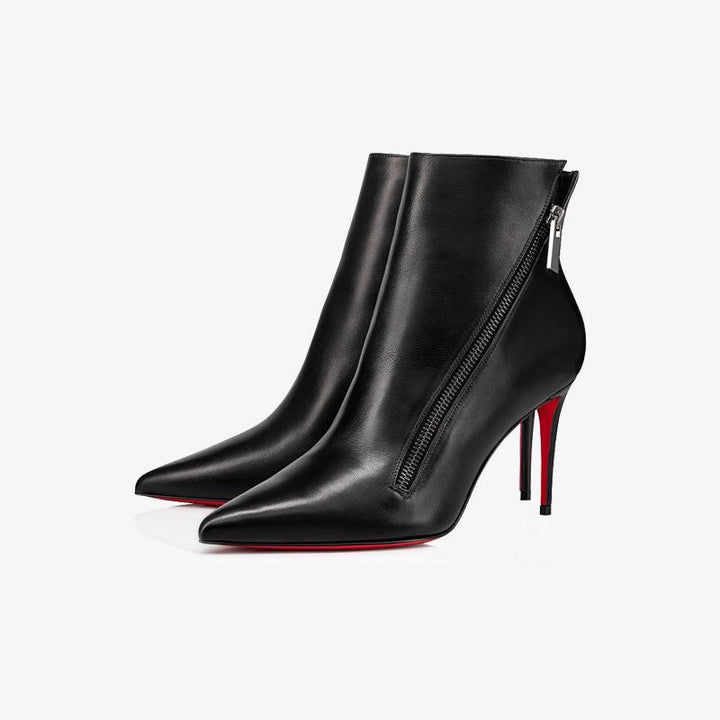 Elegant Black Calfskin Ankle Boot - ARNO CONTI