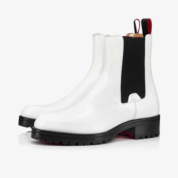 White Motorcycle-Inspired Boot - ARNO CONTI