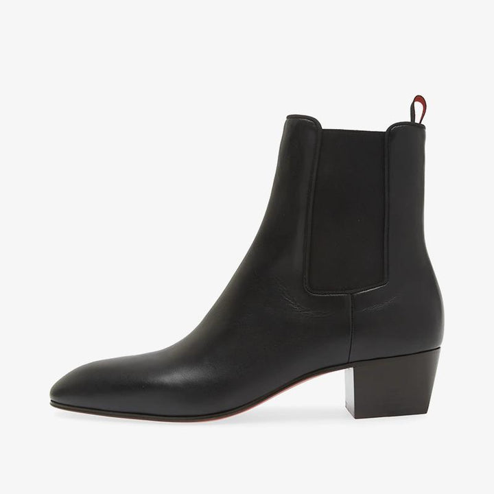 Black Leather Chelsea Boot - ARNO CONTI