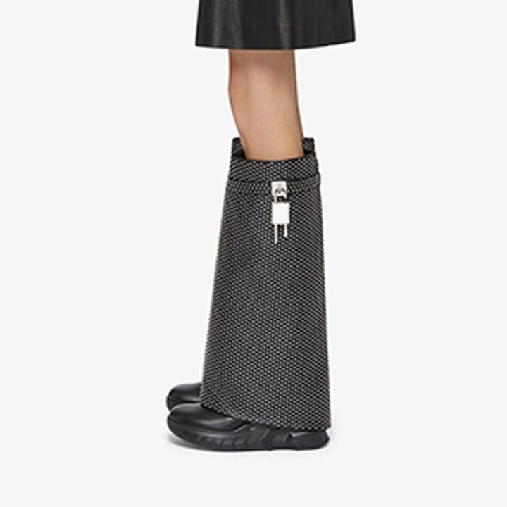 Refined Black Calf High Boots 80mm - Arno Conti Shoe