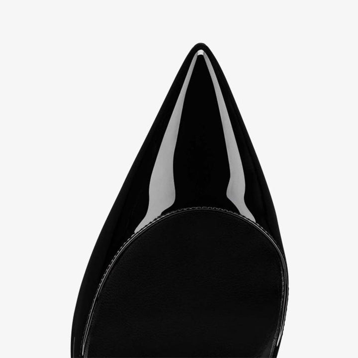 Black Patent Leather Pump with 100 mm - ARNO CONTI