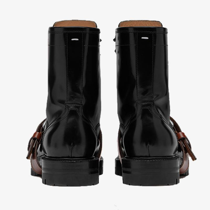 Split-toe Ankle Boots with Combat Belt Unisex - Arno Conti Shoe