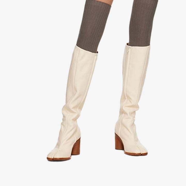 Vintage Soft Calf Leather Knee-High Boots - Arno Conti Shoe