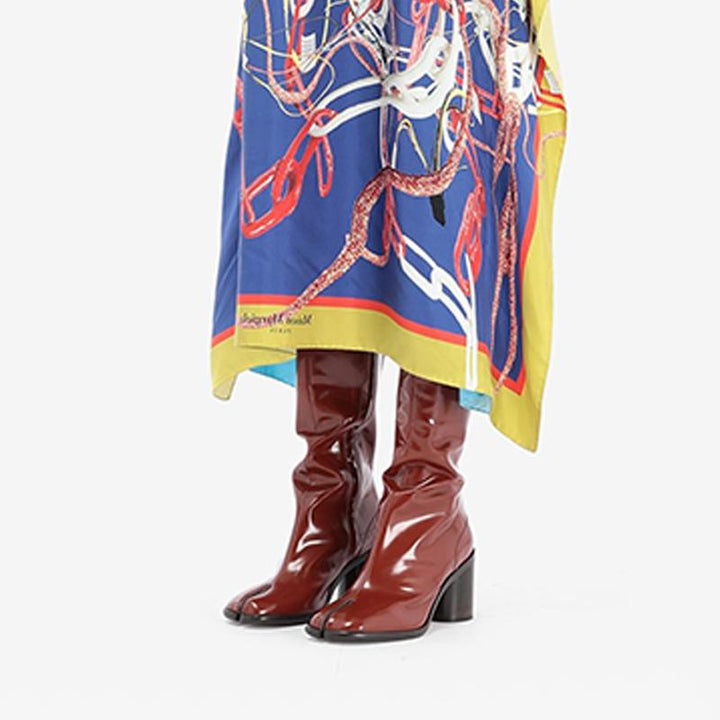 Brushed Leather Knee-High Riding Boots - Arno Conti Shoe