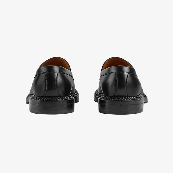 Black Leather Loafers - Arno Conti Shoe