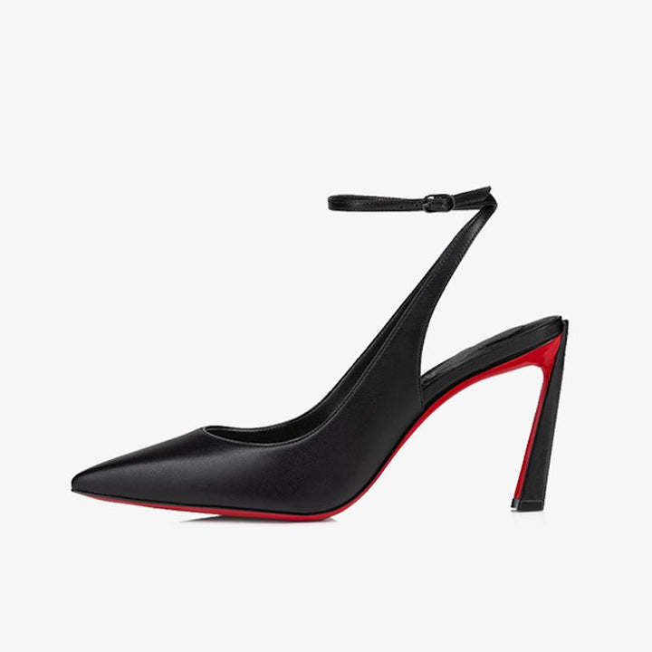 Black Calf Leather Pump - ARNO CONTI