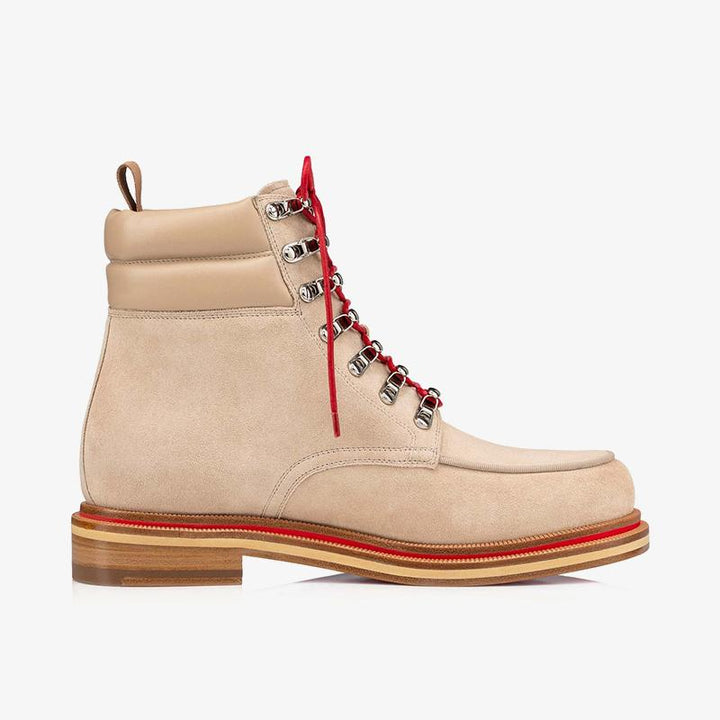 Beige Derby Waxed Laces Boot - ARNO CONTI