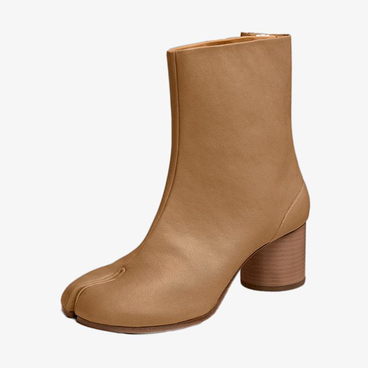 Elegant Calf Leather Tabi Ankle Boots - Arno Conti Shoe