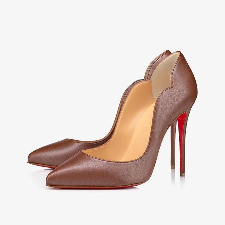 Elegant Brown Calf Leather Pump - ARNO CONTI