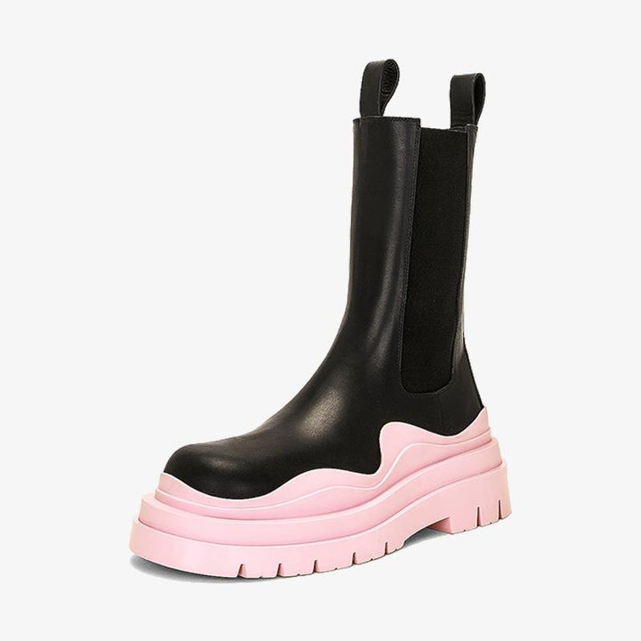 Pink/Black Chelsea Boots - Arno Conti Shoe