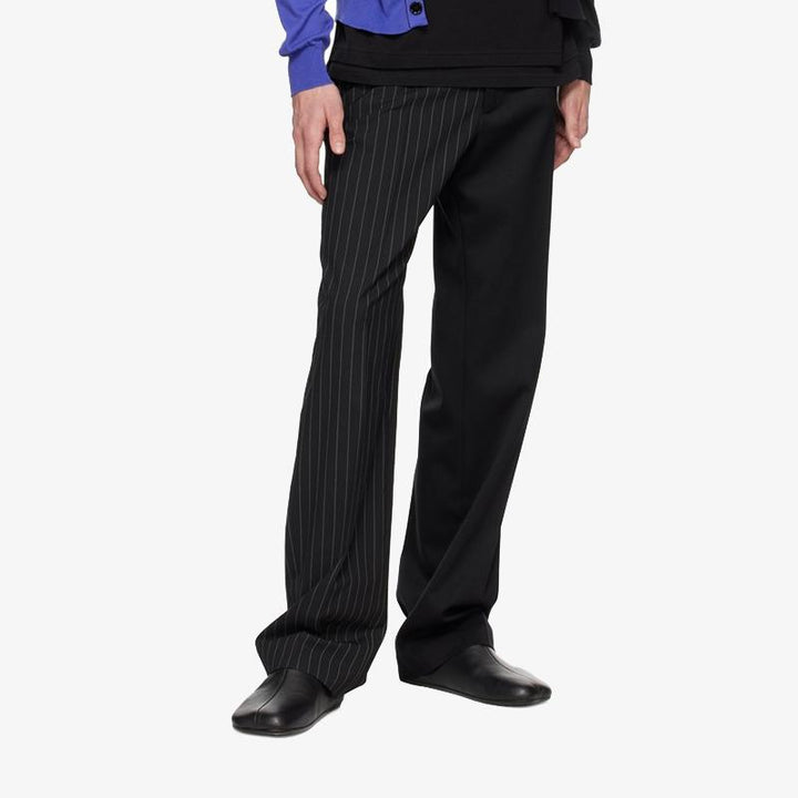 Asymmetric-Toe Leather Slippers - Arno Conti Shoe